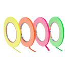 KIT 4 rls Fita Tecido Gaffer Tape Tesa 05mmX25m Fluorescente