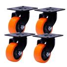 Kit 4 rod.gir.41mm preto c/pla 60x43 r. bp c/rol.esf.laranja (6233 Kit 4 rod.gir.41mm preto c/pla 60x43 r. bp c/rol.esf.laranja (6233