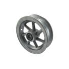 Kit 4 Roda Aro Alumínio 8" C/ Rolamento 7 Raios