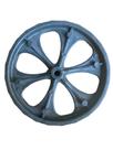 Kit 4 Roda Para Carrinho De Feira Comum Pneu Maciço Eixo 9m