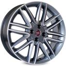 Kit 4 rodas 15x6 4x98 Punto Grafite Diamantada Punto Sporting Krmai R14