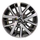 Kit 4 Rodas 15x6 4x98 Strada Volcano Grafite Fosca Diamantada Krmai S27