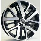 Kit 4 Rodas 15x6 4x98 Strada Volcano Preta Diamantada Krmai S27