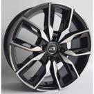 Kit 4 Rodas 17X7 4X108 Preta Diamantada Krmai K67 Kit 4 Rodas 17X7 4X108 Preta Diamantada Krmai K67