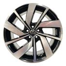 Kit 4 Rodas 20x7,5 5x100 Jetta GLI Preta Diamantada krmai S19