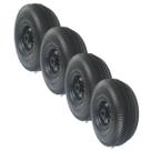Kit 4 Rodas 3.50 x 4 Rolete Com Pneu Câmara Carrinho Tração Humana Borrachas Londrina Kit 4 Rodas 3.50 x 4 Rolete Com Pneu Câmara Carrinho Tração Humana Borrachas Londrina