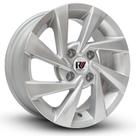 Kit 4 Rodas Aro 14x6 Ramlow VW Novo Gol 2020 4x100 Prata P6060
