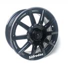 Kit 4 Rodas Aro 15x6 Daimler 4X100/108 Black BRW 1570