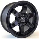 Kit 4 Rodas Aro 15x7,5 4x100 Preta Krmai K57