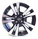 Kit 4 Rodas Aro 16 4x100 Kicks Preta Diamnatada Krmai S33