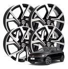 kit 4 Rodas aro 17 Polo GTS Preta diamantada