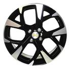 Kit 4 Rodas Aro 17x7 4x100 Nova Montana Preta Diamantada Krmai S47