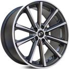 Kit 4 Rodas Aro 17X7 5X100 Eclipse Preta diamnatada Krmai K63
