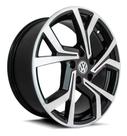Kit 4 Rodas Aro 17x7 5x100 Golf GTI Preta Diamantada Krmai R94