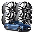 kit 4 Rodas aro 18 BMW 440i Preta diamantada