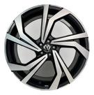Kit 4 Rodas Aro 18x7 5x112 Jetta Preta Diamantada Krmai S54