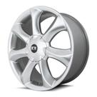 Kit 4 Rodas Aro 18x7 Santorini 5x100/105 Et 40 Prata Krmai K54