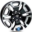 Kit 4 rodas Aro 20x8,5 6x139 Hilux SRX Preta Diamantada Krmai S31