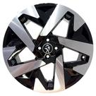 Kit 4 Rodas BRW 2140 TERA Aro 18x6 4x100 Preta Diamantada
