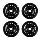 Kit 4 rodas de ferro aro 14 Renault Kwid 3 furos