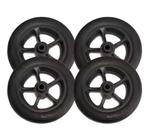 Kit 4 Rodas Dianteira 6 Pvc Para Cadeira De Banho Higiênica