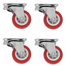 Kit 4 Rodinhas Giratórias Para Móveis Sem Trava 50mm
