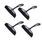 Kit 4 Rodo Rodinho de pia Sanremo 14Cm com Borracha Preto Kit 4 Rodo Rodinho de pia Sanremo 14Cm com Borracha Preto