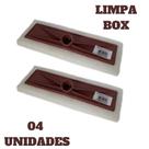 Kit 4 Rodos Lava Vidro Box Blindex Banheiro Esponja Limpeza Kit 4 Rodos Lava Vidro Box Blindex Banheiro Esponja Limpeza