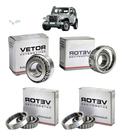 Kit 4 Rolamentos Diferencial S10 1997-2011 Troller 4x4 02-14