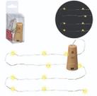 Kit 4 Rolhas Fio De Fada Aramado Luz De Led Branco