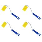 Kit 4 Rolo Espuma Tigre 5cm com Suporte Pintura Simples