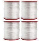 Kit 4 Rolos Fio De Nylon 100g Cada 0,2mm Grossura Resistente