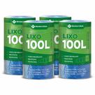 Kit 4 rolos saco de lixo 100l fundo reforçado members mark 50 unidades segurança e durabilidade