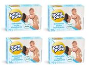 Kit 4 Sabonete Em Barra Pom Pom Hidratante 70g - Pom Pom