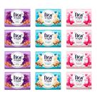 Kit 4 Sabonete Flor Ypê Frésia e Péssego + 4 Maça e Framboesa + 4 Rosas Brancas e Avelã 85g Cada
