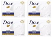 Kit 4 Sabonetes Em Barra Dove Original 90 Gramas