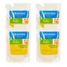 Kit 4 Sabonetes Infantil Líquido Granado Bebê - Tradicional Refil 250ml