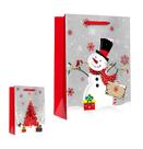 Kit 4 Sacolas para Presente de Natal Árvore e Boneco de Neve 32x26x10cm Kit 4 Sacolas para Presente de Natal Árvore e Boneco de Neve 32x26x10cm