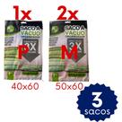 Kit 4 Sacos a Vácuo Reutilizável Bomba Manual Organize Roupas Edredon Cobertor Mala de Viagem