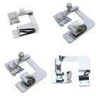 Kit 4 Sapatas Calcador de Bainha Barra 25, 19, 10 e 4,5mm para Maquina Domestica - 6290-8 ,6 ,4 e 2