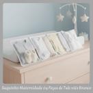 Kit 4 Saquinhos Maternidade Organizador para Mala de Bebê com Zíper 30x35cm