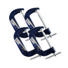 Kit 4 Sargento Grampo Marceneiro Tipo C Pesado 4'' 100mm