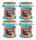 Kit 4 Sayerlack Polideck Semi-brilho 3,6lt Hidrorrepelente Madeira Kit 4 Sayerlack Polideck Semi-brilho 3,6lt Hidrorrepelente Madeira