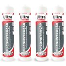 Kit 4 Selante Vedante Poliuretano PU Ultraflex Bege Bisnaga 400g ITW