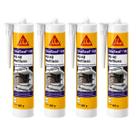 Kit 4 Selantes PU 40 SikaSeal 142 Branco 360g Profissional