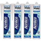Kit 4 Selatrinca Adesivo Acrilico Tekbond 425g/280ml Branco