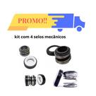 Kit 4 Selos Mecânicos 3/4 Para Manutenção De Motobombas