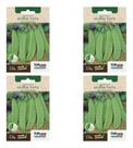 Kit 4 Sementes De Ervilha Torta De Flor Roxa Para Horta Muda