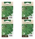 Kit 4 Sementes De Rúcula Folha Larga Saborosa Alta Germinação E Produção