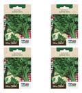 Kit 4 Sementes Salsa Lisa Salada Alta Germinação Hortas Vasos